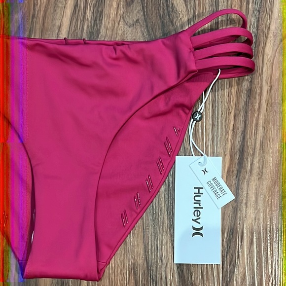 Hurley Max Solid Moderate Bikini Bottom - Picture 7 of 15